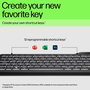 HP 400 Teclado Retroiluminado Alámbrico con Teclas Programables, Diseño Sostenible, Blanco LED, Cable USB-C