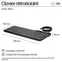 HP 400 Teclado Retroiluminado Alámbrico con Teclas Programables, Diseño Sostenible, Blanco LED, Cable USB-C
