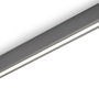 Emuca Kit de barra para armario Luxe, tira LED 4,5x8 Neonlynx V, sensor de movimiento RF Smart y convertidor Smart (24V DC), longitud 1.150mm, Luz blanca cálida 2.700K, Plástico y Aluminio, Titanio