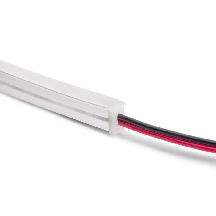 Emuca Kit de barra para armario Luxe, tira LED 4,5x8 Neonlynx V, sensor de movimiento RF Smart y convertidor Smart (24V DC), longitud 1.150mm, Luz blanca cálida 2.700K, Plástico y Aluminio, Titanio