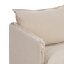 Sofá 2 Plazas Crema Tejido-Madera 180 X 97 X 89 cm