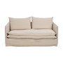 Sofá 2 Plazas Crema Tejido-Madera 180 X 97 X 89 cm