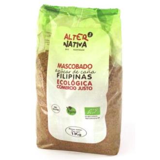 ALTERNATIVA 3 Azúcar de Caña Mascobado Filipinas 1Kg - Azúcar Integral No Refinado Bio, Comercio Justo ALTERNATIVA 3 Azúcar de Caña Mascobado Filipinas 1Kg - Azúcar Integral No Refinado Bio, Comercio Justo