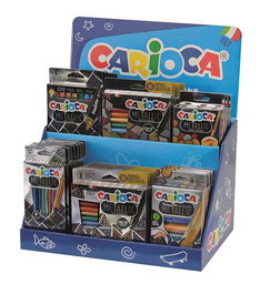 Lote Carioca Counter Metallic Expositor De 37 6X 43161 Carioca Rot. Metallic Maxi Caja 6 8X 43162 Carioca Rot. Metallic Fine Caja 8 6X 43163 Carioca Ceras Metallic Caja 8 10X 43164 Carioca Lápiz Metallic Caja 12 4X 42674 Carioca Temperello Metallic Caja 6