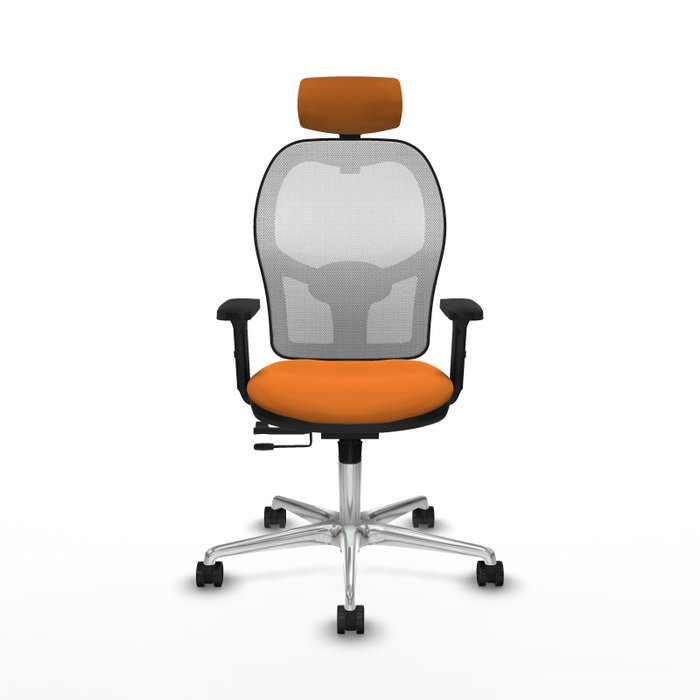 PIQUERAS Y CRESPO Silla de oficina Jorquera Naranja y Blanco