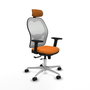PIQUERAS Y CRESPO Silla de oficina Jorquera Naranja y Blanco