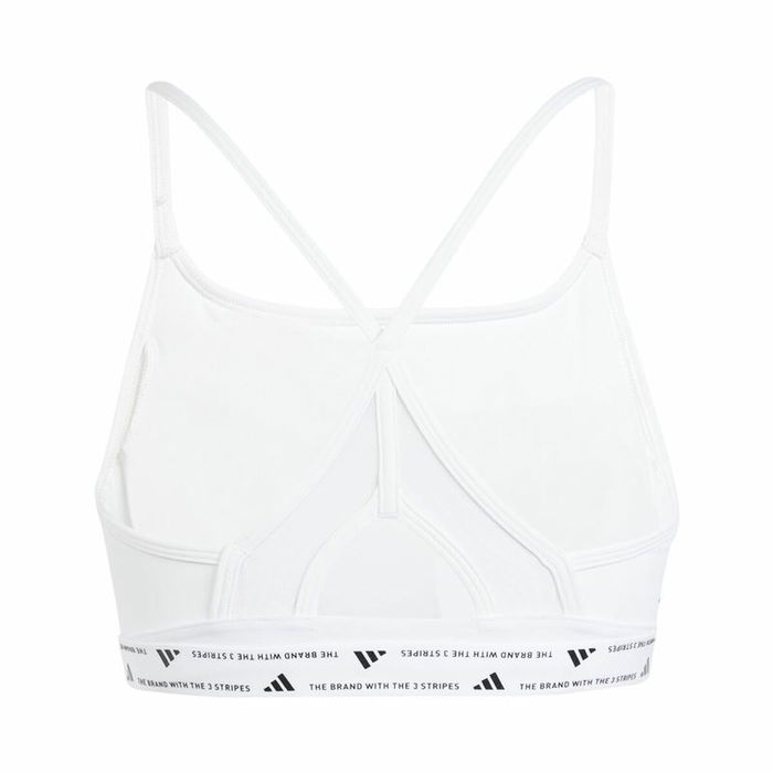 Sujetador Deportivo Adidas Essentials Aeroreact 3 Blanco Sujetador Deportivo Adidas Essentials Aeroreact 3 Blanco