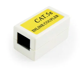 Gembird Acoplador RJ-45 Cat. 5E Hembra a Hembra Blanco