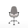PIQUERAS Y CRESPO Silla de oficina Algarra Blanco con Brazos 2D