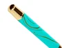 Belius Roller Aqua Turquesa y Dorado Tinta Negra Punta 0.7mm Caja Diseño