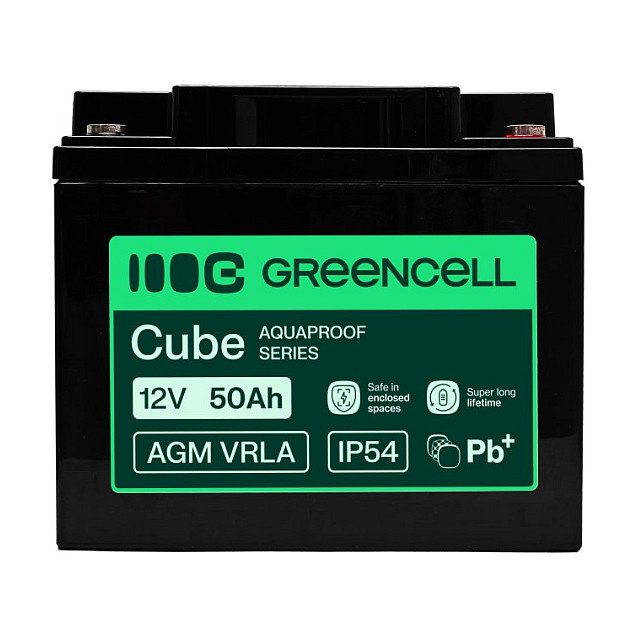 Green Cell AGM12V50AH-H Batería de 12V 50Ah