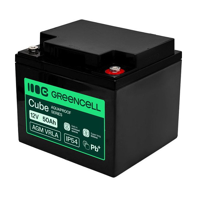 Green Cell AGM12V50AH-H Batería de 12V 50Ah