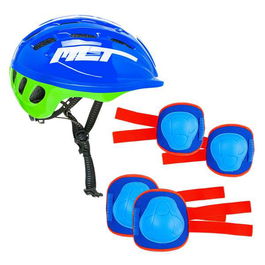 Molto Casco con Protecciones Rojo para Niños de 2 a 10 Años