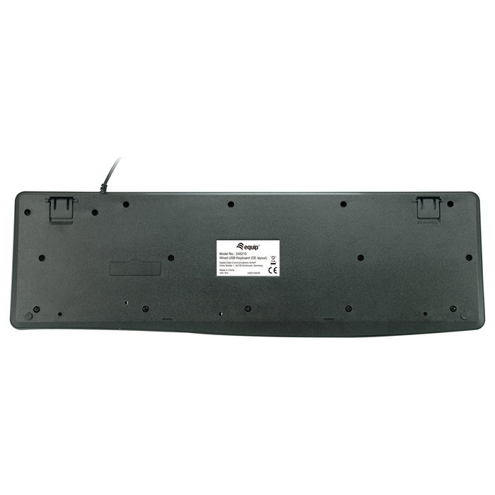 Equip Teclado USB con Cable Negro, Distribución Alemana Equip Teclado USB con Cable Negro, Distribución Alemana