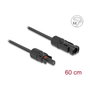 DeLOCK Cable plano solar DL4 macho a hembra 60 cm negro