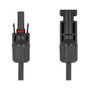 DeLOCK Cable plano solar DL4 macho a hembra 60 cm negro