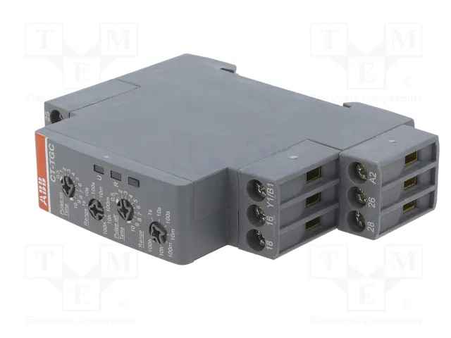 ABB Relé de tiempo DPDT 24÷240VAC/24÷48VDC ABB Relé de tiempo DPDT 24÷240VAC/24÷48VDC