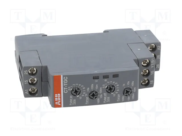 ABB Relé de tiempo DPDT 24÷240VAC/24÷48VDC ABB Relé de tiempo DPDT 24÷240VAC/24÷48VDC