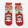 Cerdá Set 2 pares calcetines The Elf on the Shelf 70% algodón, 28% poliéster, 2% elastano