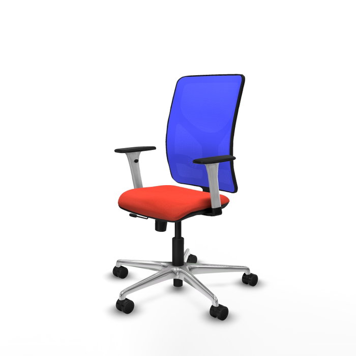 PIQUERAS Y CRESPO Silla de oficina Motilla con mecanismo Sincro/Traslack, Azul y Naranja oscuro PIQUERAS Y CRESPO Silla de oficina Motilla con mecanismo Sincro/Traslack, Azul y Naranja oscuro