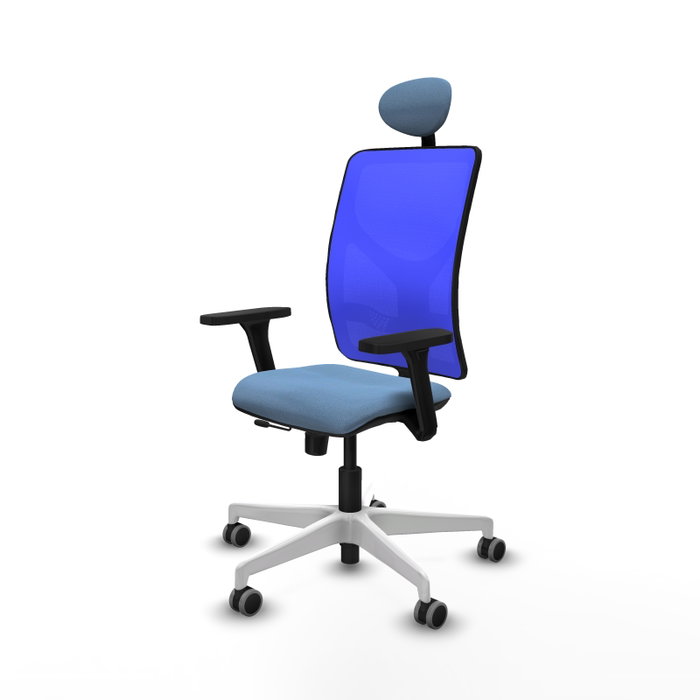 PIQUERAS Y CRESPO Silla de oficina Motilla Azul cielo y Azul con mecanismo Sincro/Traslack PIQUERAS Y CRESPO Silla de oficina Motilla Azul cielo y Azul con mecanismo Sincro/Traslack