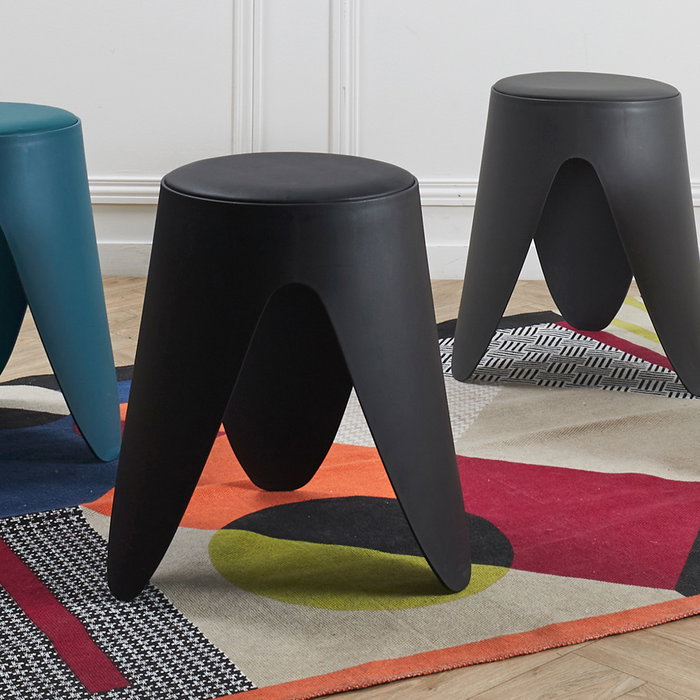 Home Deco Factory Taburete Eve Negro