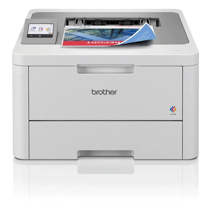 Brother HL-L8230CDW Impresora Láser Color A4 WiFi Dúplex 30 ppm Blanco - Impresora LED Compacta para Oficina con Pantalla Táctil