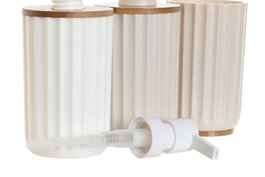 DKD Home Decor Set de Baño de 3 Piezas en Bambú y PS Surtido