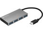 Sandberg USB-C to 4 x USB 3.0 Pocket Hub Adaptador Hub para Conectar Múltiples Dispositivos USB 3.0 a tu Puerto USB-C