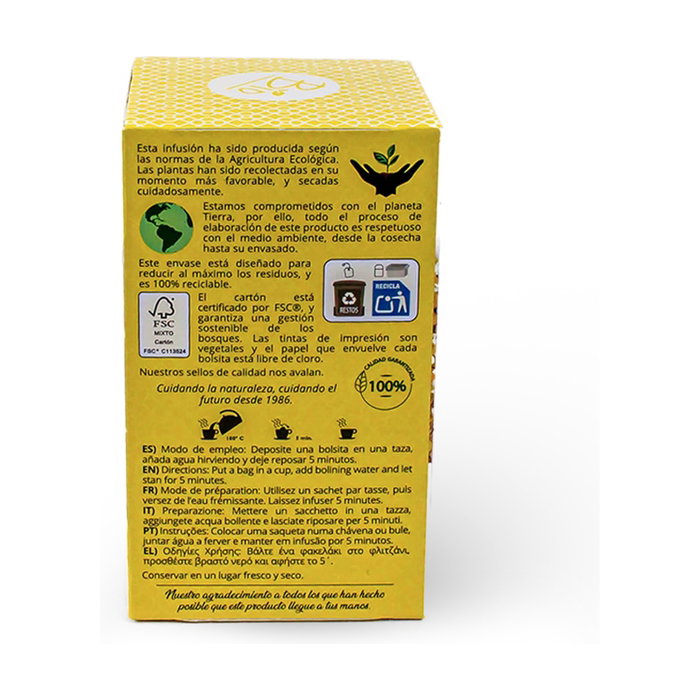 Artemis Infusión de manzanilla con anís Bio 20 bolsitas infusoras