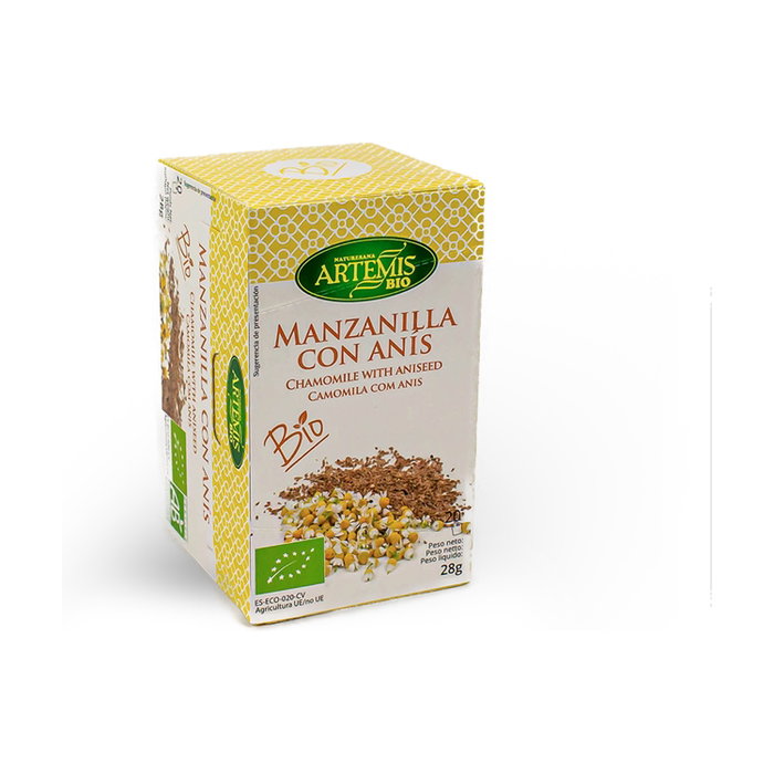 Artemis Infusión de manzanilla con anís Bio 20 bolsitas infusoras