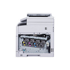 OKI MC554dn Impresora Multifunción Laser a Color A4 4 en 1, 32 ppm, Duplex, Escáner, Fax, Blanco, para Oficina y Hogar