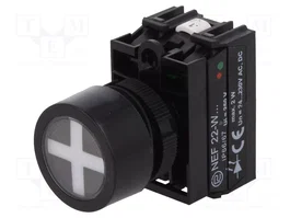 PROMET Indicador de posición NEF22 rojo/verde 22mm