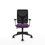 PIQUERAS Y CRESPO Silla de oficina Motilla Morado con mecanismo Sincro/Traslack