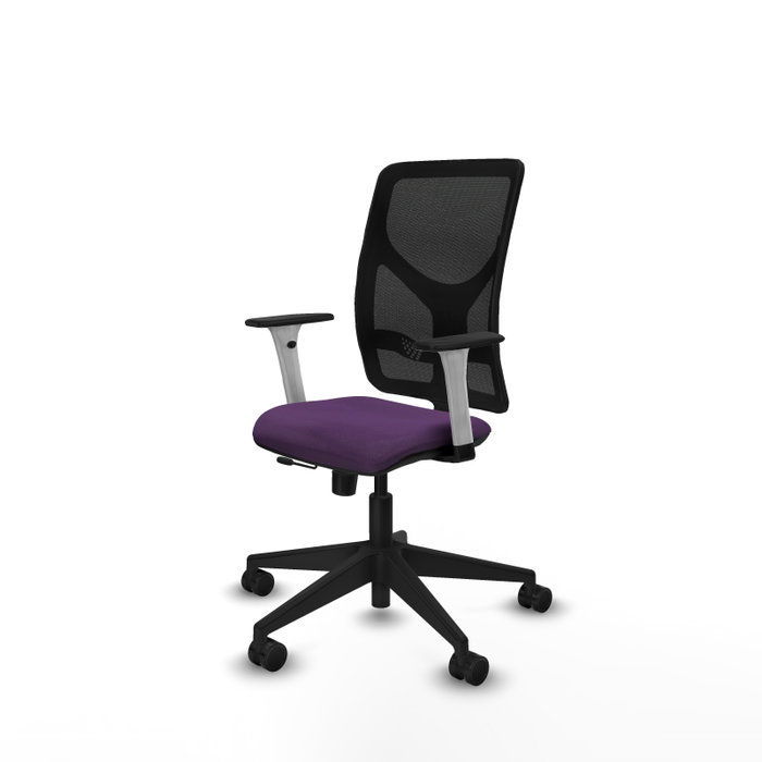 PIQUERAS Y CRESPO Silla de oficina Motilla Morado con mecanismo Sincro/Traslack