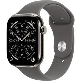 Apple Watch Series 11 GPS + Cellular 42 mm Caja Titanio Natural Correa Deportiva Gris Piedra M/L MF8N4ZRA