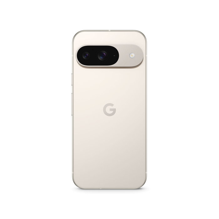 Google Pixel 9 - Teléfono móvil 5G con 128GB ROM, 12GB RAM, pantalla OLED de 6.3", cámara de 50MP, Android 14, color Porcelain (Blanco)