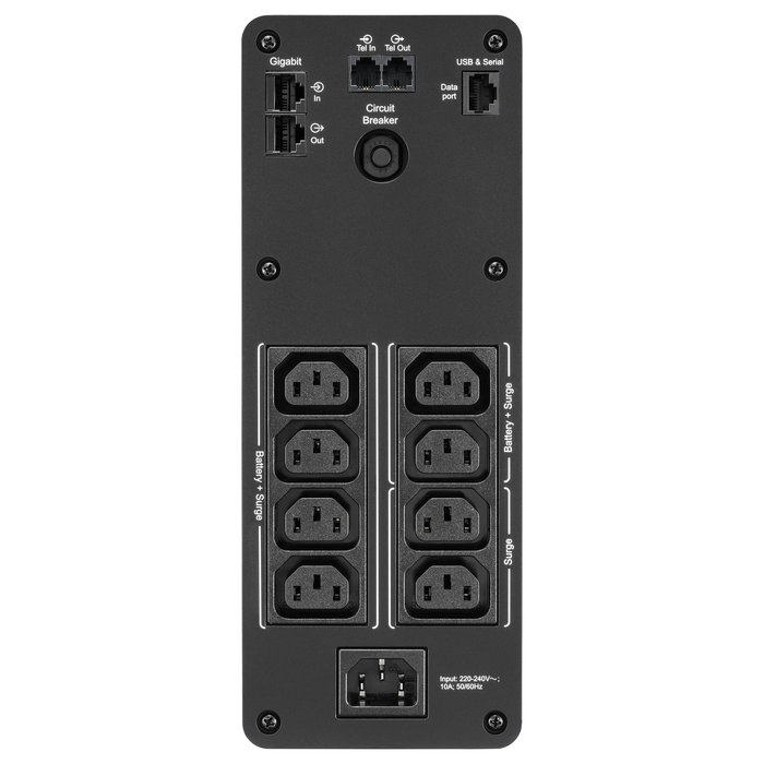 APC Back-UPS Pro BR1600SI SAI 960W 1600VA Line Interactive AVR LCD