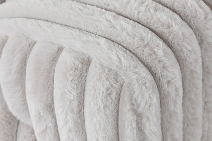 DKD Home Decor Sillón Moderno Beige Poliester Pelo 84 x 79 x 98 cm