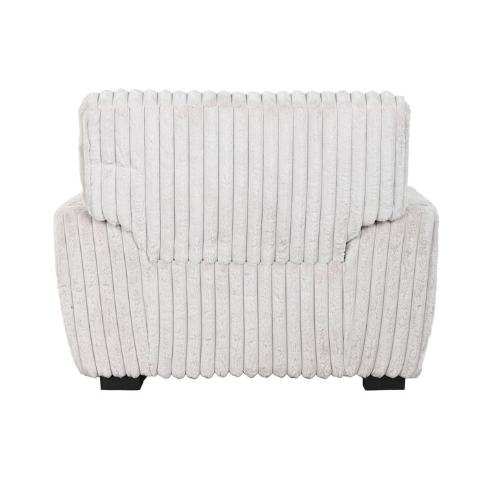 DKD Home Decor Sillón de Poliéster con Acabado de Pelo Beige
