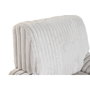 DKD Home Decor Sillón de Poliéster con Acabado de Pelo Beige