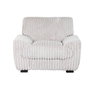 DKD Home Decor Sillón de Poliéster con Acabado de Pelo Beige