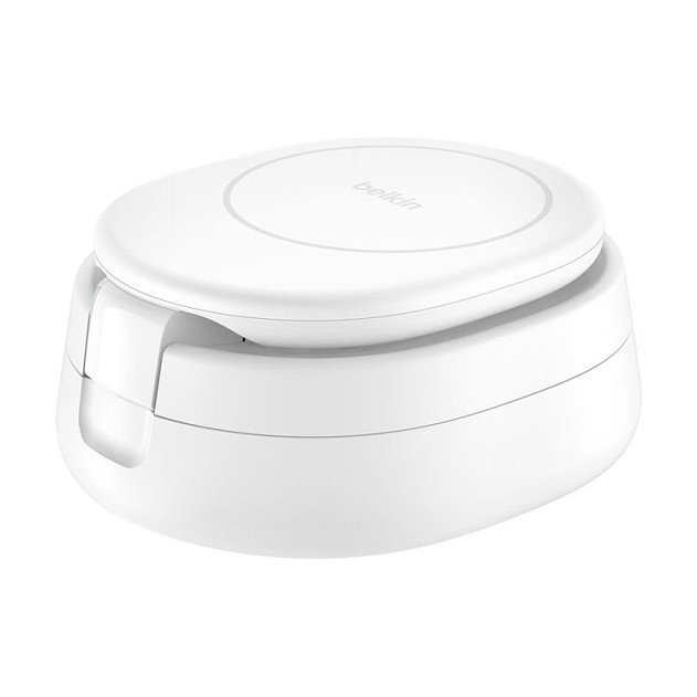 Belkin WIZ035kqWH Cargador Inalámbrico 2 en 1 Ajustable con MagSafe y Qi2, Blanco Belkin WIZ035kqWH Cargador Inalámbrico 2 en 1 Ajustable con MagSafe y Qi2, Blanco