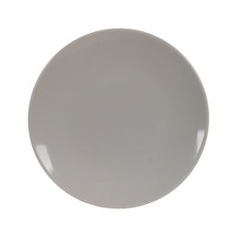 Plato Llano Gris Stoneware Cocina 26 X 26 X 3 cm