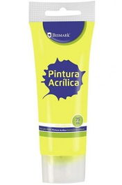 Bismark Pintura Acrílica 328527, 75 ml, Amarillo, Secado Rápido, Multisuperficies, Resistente al Agua