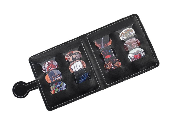 Boston Funda para Púas Pvc Negro +12 Púas