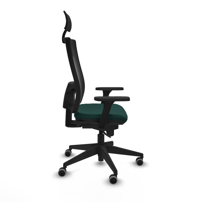 PIQUERAS Y CRESPO Silla de oficina Horna con mecanismo Sincro, Verde botella y Negro PIQUERAS Y CRESPO Silla de oficina Horna con mecanismo Sincro, Verde botella y Negro