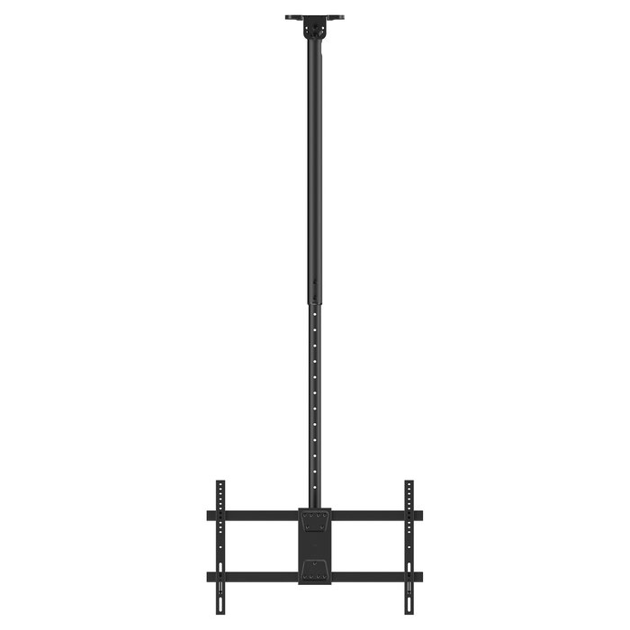 EQUIP Soporte Techo 43-86 Pulgadas 2 Monitores Hasta 50Kg Cada Uno Rotacion 360 Grados 650377 Negro