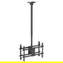 EQUIP Soporte Techo 43-86 Pulgadas 2 Monitores Hasta 50Kg Cada Uno Rotacion 360 Grados 650377 Negro