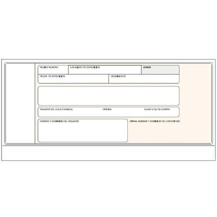 LOAN Talonario de recibos normalizados Banco (Set de 5)